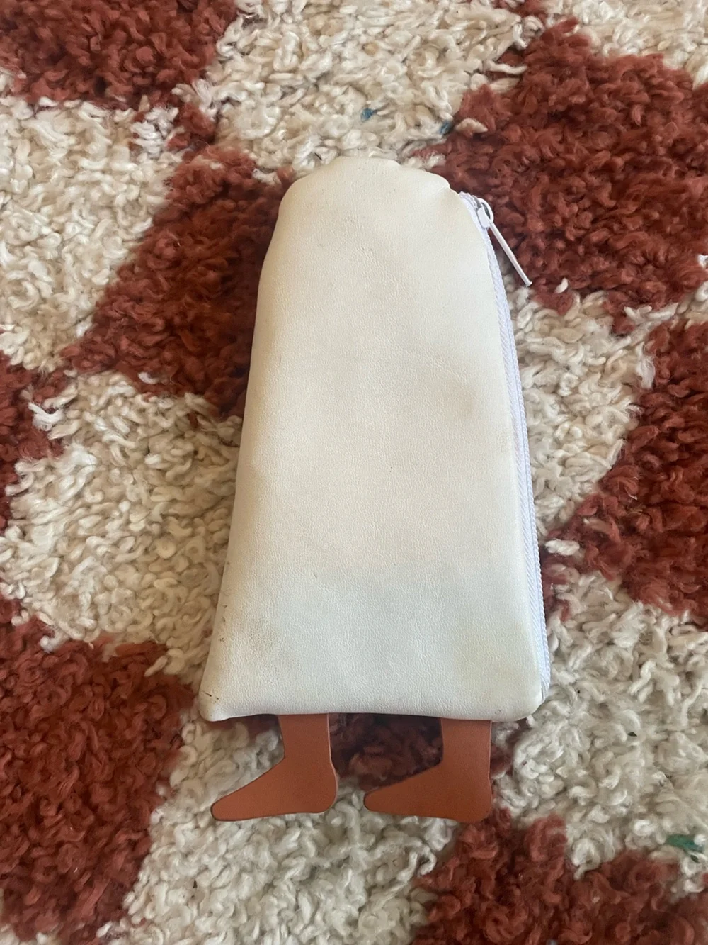White Eye Graphic Zip Pouch